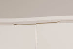 Lazzaro TV Unit Putty with LED close view picture of the doors