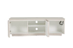 Lazzaro TV Unit Putty with LED picture of the TV stand storage