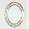 Lena Wall Mirror Beaded Round Champagne side view picture on the wall