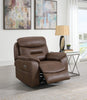 Leroy Electric Recliner Armchair Chestnut life style close view photo