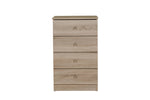 Levi Chest of 4 Drawers Medium Oak front view picture