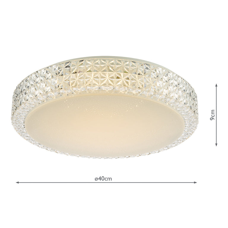 Liana Flush Light Ceiling Mount White  – Modern Minimalist Lighting Fixture for Low Ceilings, Lighting Collection