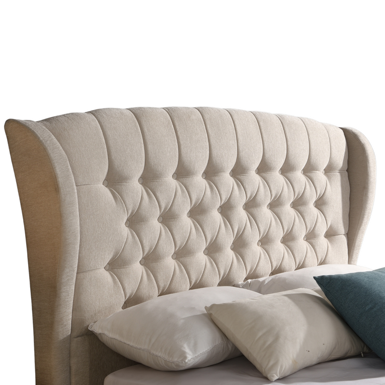 Lily Double Headboard Beige