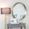Lily Round Mirror 90 cm Champagne life style picture