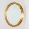 Lily Round Mirror 90cm Gold wall mirror in a gold frame