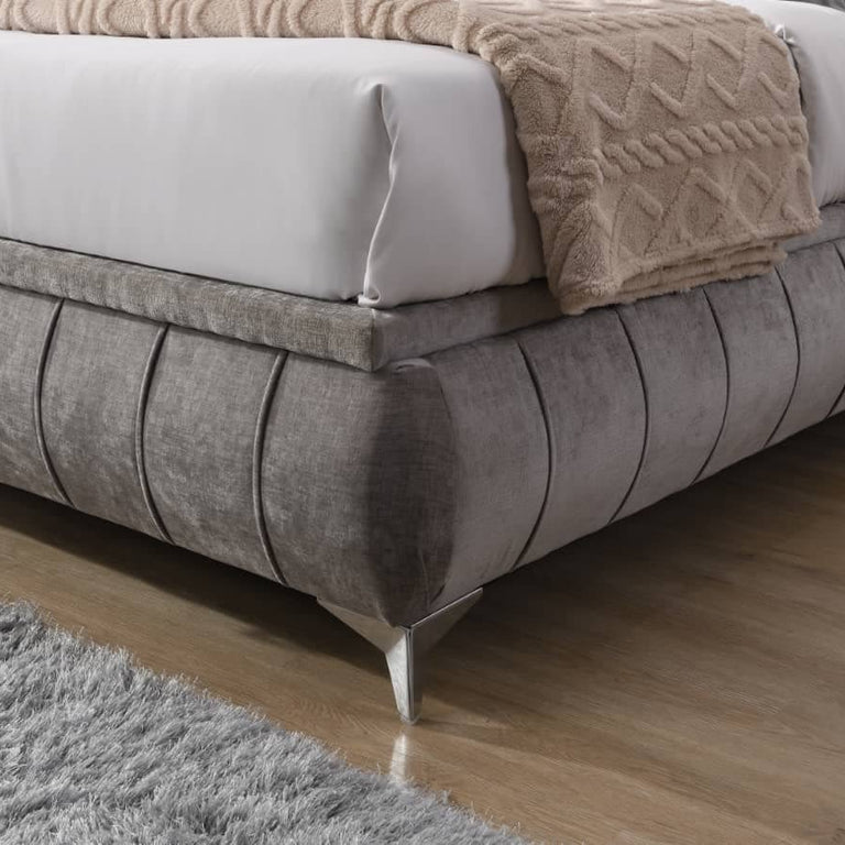 Limerick Storage 4 ft 6 Double Bed Grey