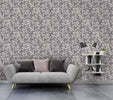 75851 Linden Floral Wallpaper Charcoal / Pink Holden life style picture