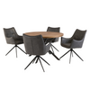 Contemporary round wooden dining table for home
