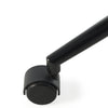Luxe Office Chair Black picture ogf the plastic wheel