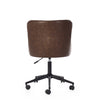Luxe Office Chair Brown close view photo from the back