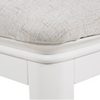 Functional seating solution for dressing tables.