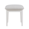 Contemporary vanity seat for modern spaces.
