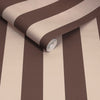 Made Demi Wallpaper Mocha Wide Stripe picture of the wallpaper roll