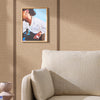 Made Effie Wallpaper Natural Hessian close view picture on the wall