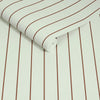 Made Kyria Wallpaper Mint & Chocolate Stripe picture of the roll of wallpaper