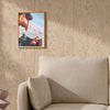 Made Orly Wallpaper Light Timber close view picture on the wall