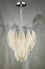 Elegant pendant light with textured glass finish

