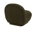 Maisie Accent Chair Green made from plush boucle fabric