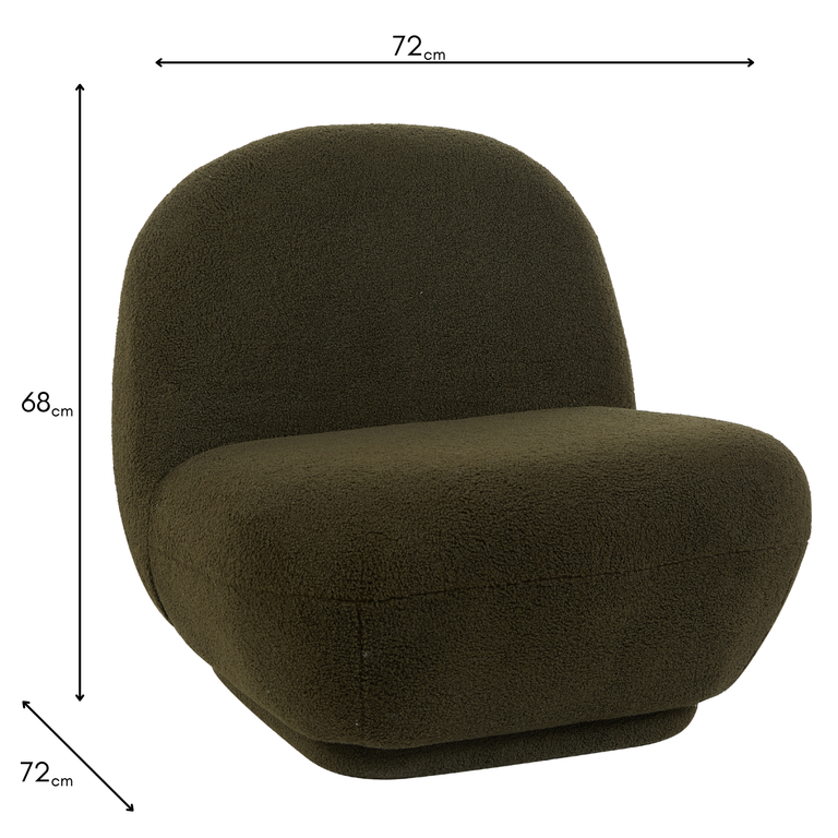 Maisie Accent Chair Green - Occasional Chair for Living Room