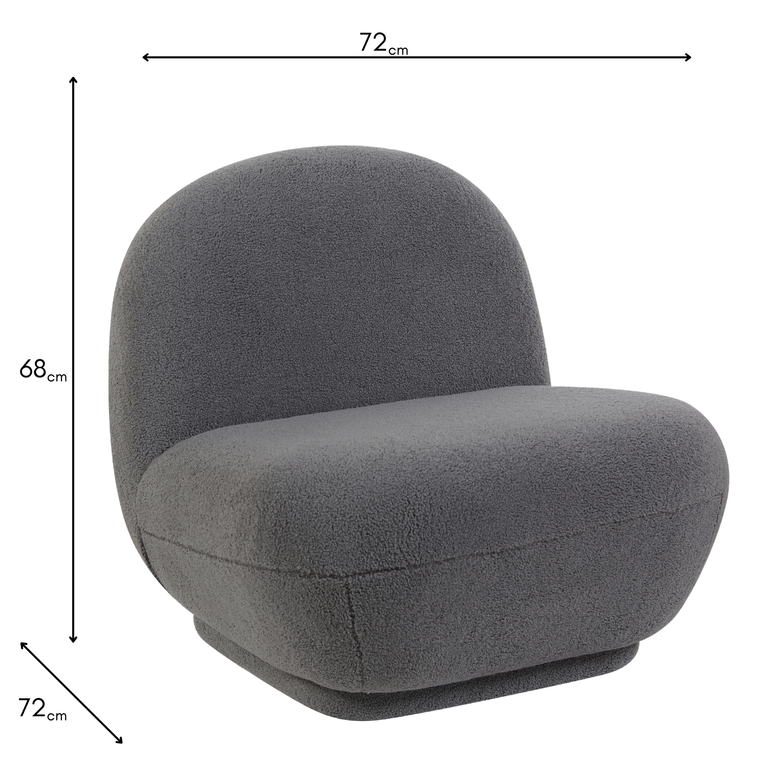 Maisie Accent Chair Grey - Living Room Furniture & Occasional Chair