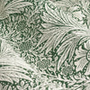 Marigold Floral Jacquard PP Curtains Leaf Green close view photo of the pattern