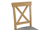 Marsden Dining Chair Natural Oak close view picture of the backrest