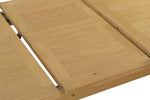 Marsden Extending Dining Table 120/160 cm Natural Oak close view picture of extension leaf