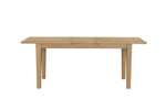 Marsden Extendable Dining Table 160/200 cm Natural Oak front view picture