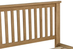 Marsden King Size 5ft Bed Natural Oak close view picture of the headboard