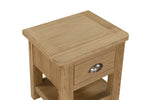 Marsden Lamp Table Natural Oak top view picture