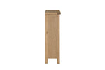 Marsden Low Bookcase Natural Oak side view picture