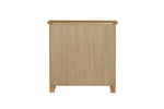 Marsden Low Bookcase Natural Oak picture from the back