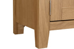 Marsden TV Unit 90 cm Natural Oak close view picture of the legs