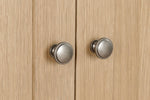 Marsden Wardrobe Natural Oak close view picture of the door handles