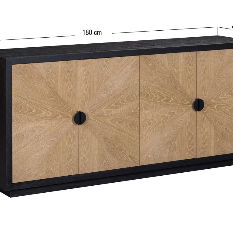 Marseille 4 Door Sideboard - 4 Door Wooden Dining Furniture
