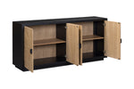 Marseille 4 Door Sideboard picture with opened storage space