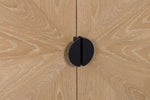 Marseille 4 Door Sideboard close view picture of the black handles