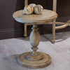 Marwood Pillar Side Table Round close view life style picture