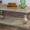 Marwood Pillars Coffee Table close view picture of the table with books on it