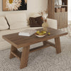 Massimo Coffee Table Wide Cashew life style picture