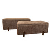 Maya S/2 Storage Benches Cappucino picture on the white background