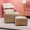 Maya Set of 2 Tray Table Pouffes Sand life style picture pouffes