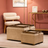 Maya Tray Table Pouffe Cappuccino Large life style picture with tray table option