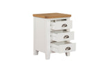 Mellor Bedside Table Cashmere picture with opened drawers