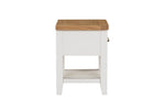 Mellorn Lamp Table 1 Drawer Cashmere side view picture