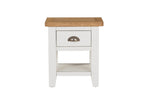 Mellorn Lamp Table 1 Drawer Cashmere front view picture