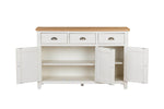Mellor Large Sideboard Cashmere with opened doors