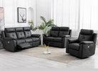 Milano Electric Recliner Armchair Anthracite life style picture with 2 and 3 seater sofa