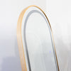 Gold finish LED mirror Modena