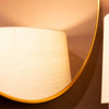 Modena Round Wall Mirror Gold 90cm  picture of the curved design